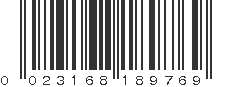 UPC 023168189769