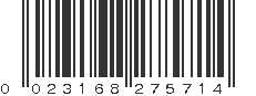 UPC 023168275714