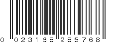 UPC 023168285768