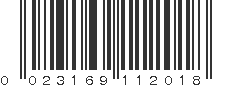 UPC 023169112018