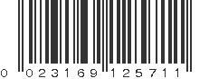 UPC 023169125711