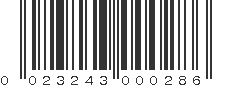 UPC 023243000286