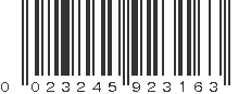 UPC 023245923163