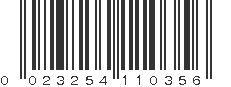 UPC 023254110356