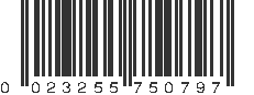 UPC 023255750797