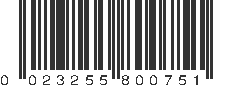 UPC 023255800751