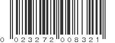 UPC 023272008321