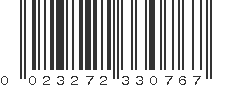 UPC 023272330767