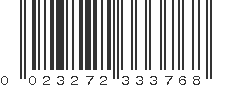 UPC 023272333768