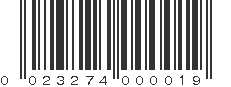 UPC 023274000019