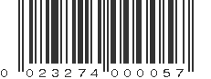 UPC 023274000057