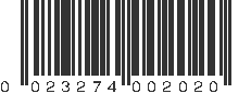 UPC 023274002020