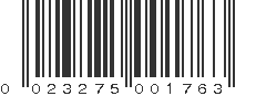 UPC 023275001763