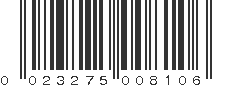 UPC 023275008106