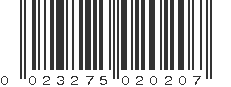 UPC 023275020207