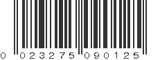 UPC 023275090125