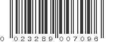 UPC 023289007096