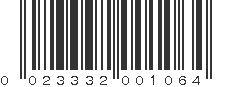 UPC 023332001064