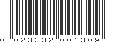 UPC 023332001309