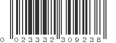 UPC 023332309238