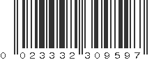 UPC 023332309597