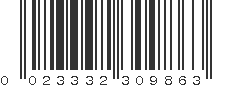 UPC 023332309863