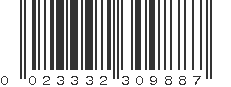 UPC 023332309887