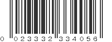 UPC 023332334056