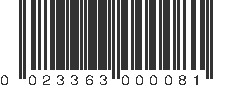 UPC 023363000081