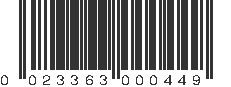 UPC 023363000449