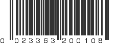 UPC 023363200108