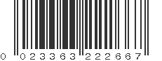 UPC 023363222667