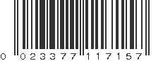 UPC 023377117157