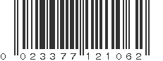 UPC 023377121062