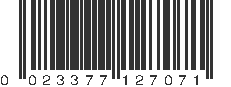 UPC 023377127071