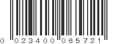 UPC 023400065721