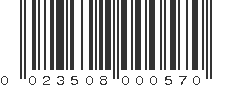 UPC 023508000570