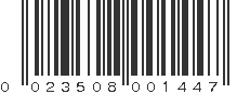 UPC 023508001447