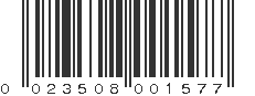 UPC 023508001577