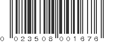 UPC 023508001676