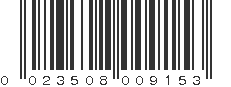 UPC 023508009153