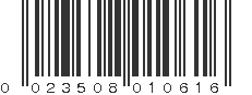 UPC 023508010616