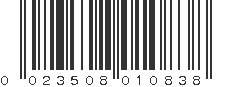 UPC 023508010838