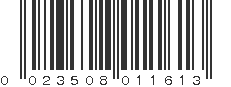 UPC 023508011613