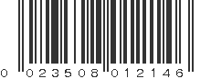 UPC 023508012146