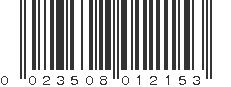 UPC 023508012153