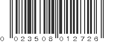 UPC 023508012726