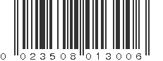 UPC 023508013006