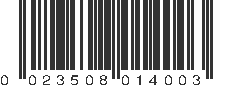 UPC 023508014003