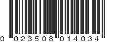 UPC 023508014034